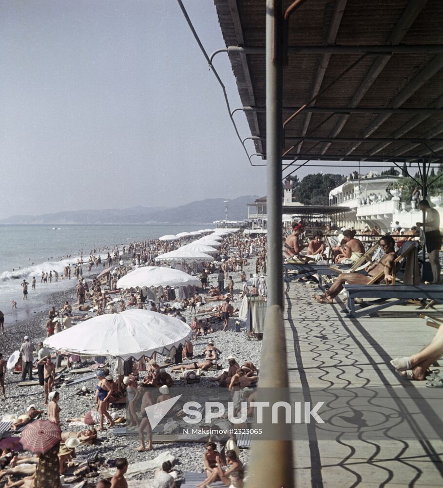 Beach at Lazurny Bereg sanitorium