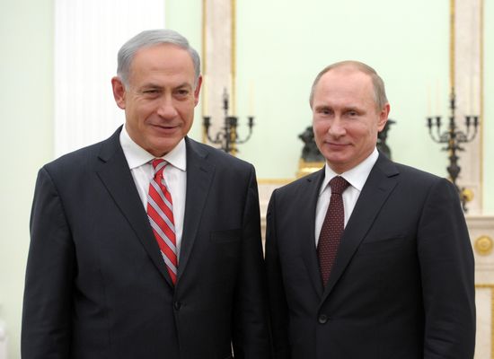 Vladimir Putin meets with Benjamin Netanyahu