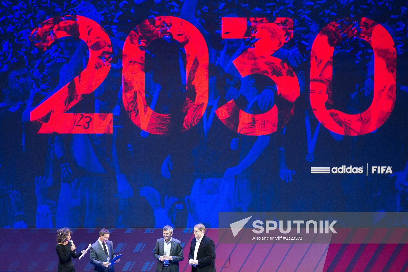 Presentation of Russia's world football championship uniform in 2014
