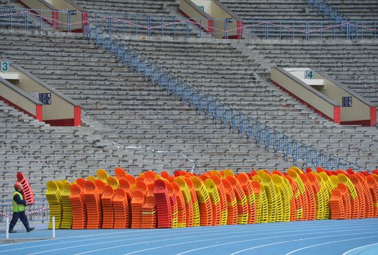 Renovation of Luzhniki stadium for 2018 football World Cup