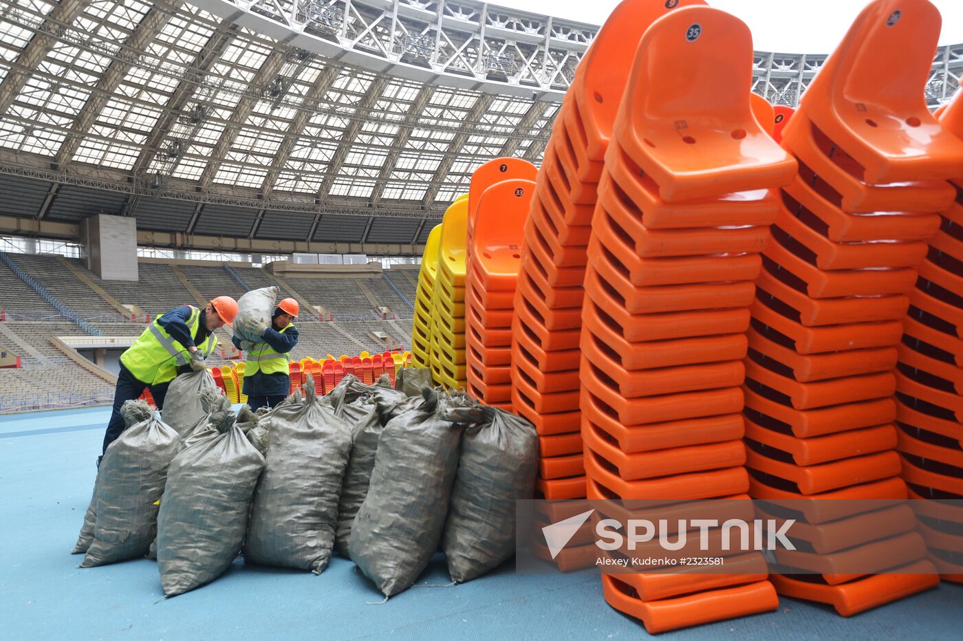 Renovation of Luzhniki stadium for 2018 football World Cup