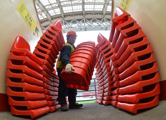 Renovation of Luzhniki stadium for 2018 football World Cup