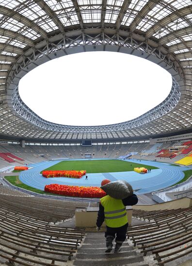Renovation of Luzhniki stadium for 2018 football World Cup
