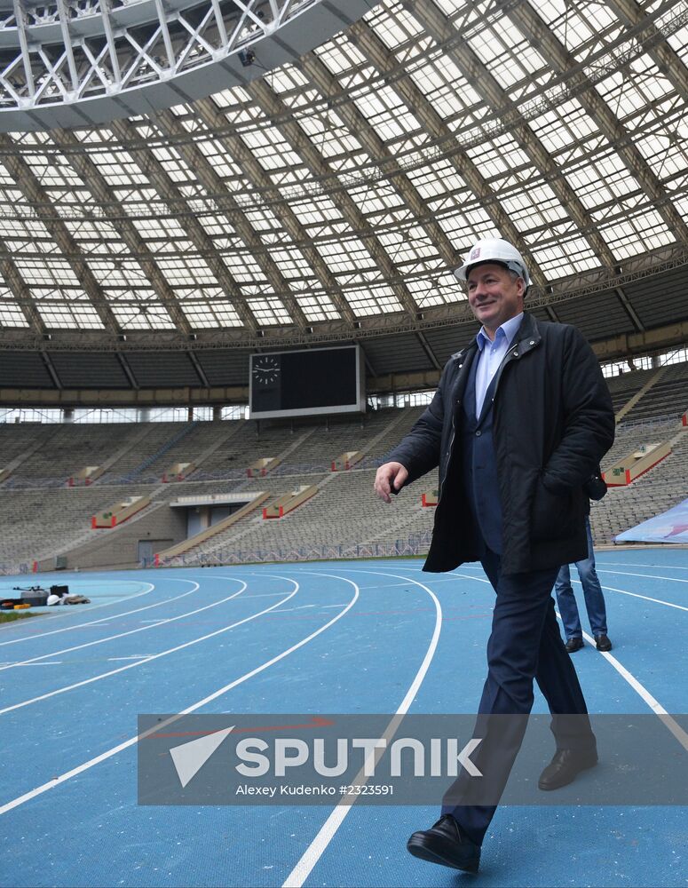 Renovation of Luzhniki stadium for 2018 football World Cup