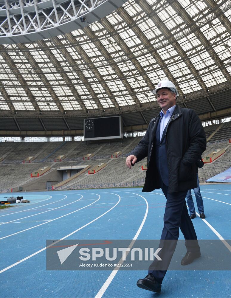 Renovation of Luzhniki stadium for 2018 football World Cup