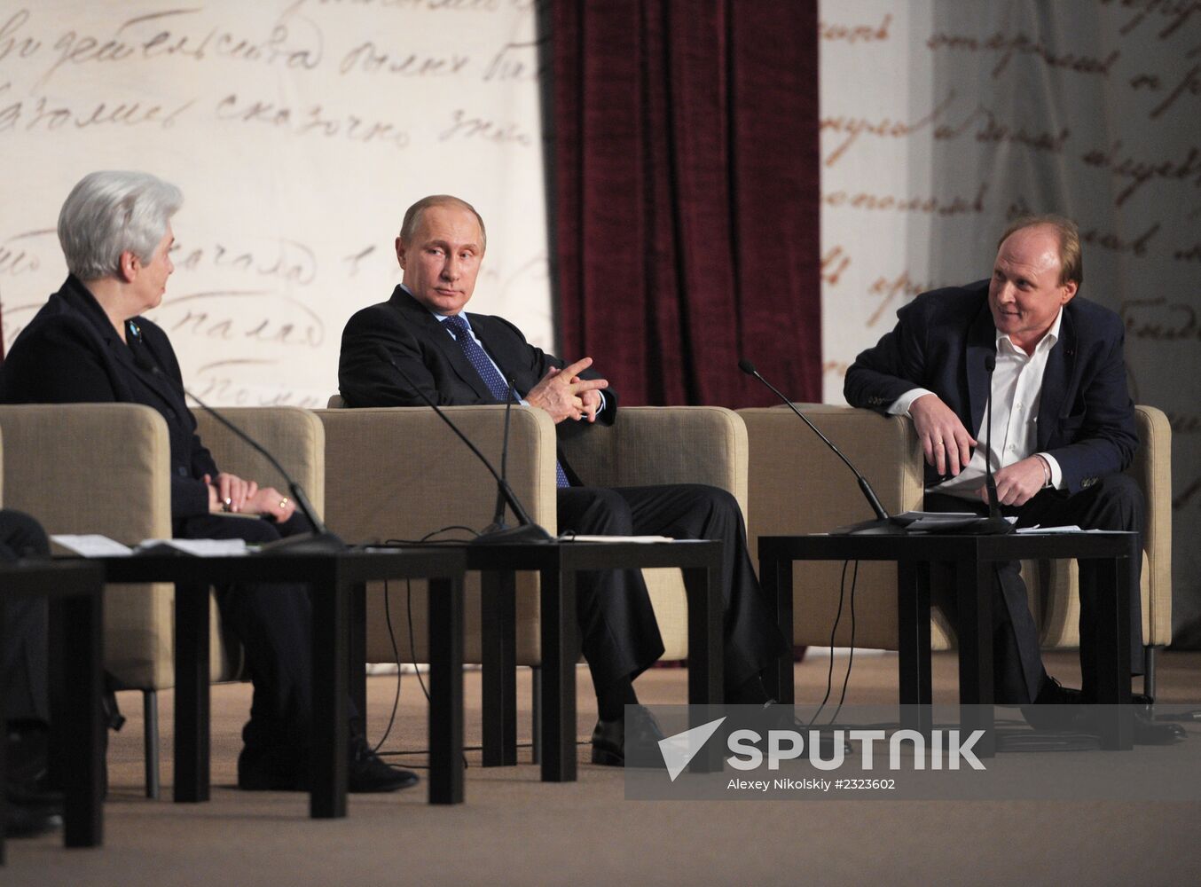 Vladimir Putin attends Russian literary assembly