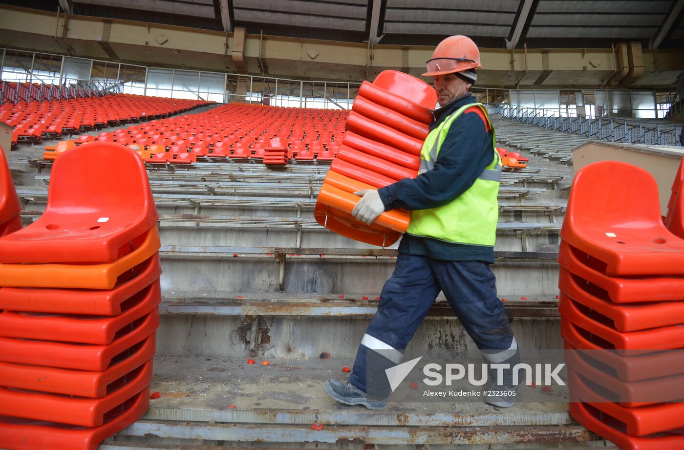 Renovation of Luzhniki stadium for 2018 football World Cup