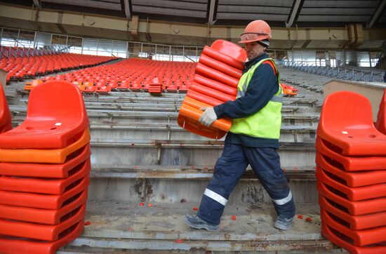 Renovation of Luzhniki stadium for 2018 football World Cup
