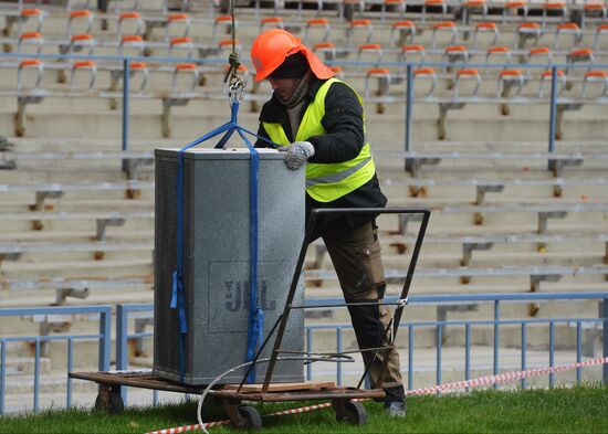 Renovation of Luzhniki stadium for 2018 football World Cup
