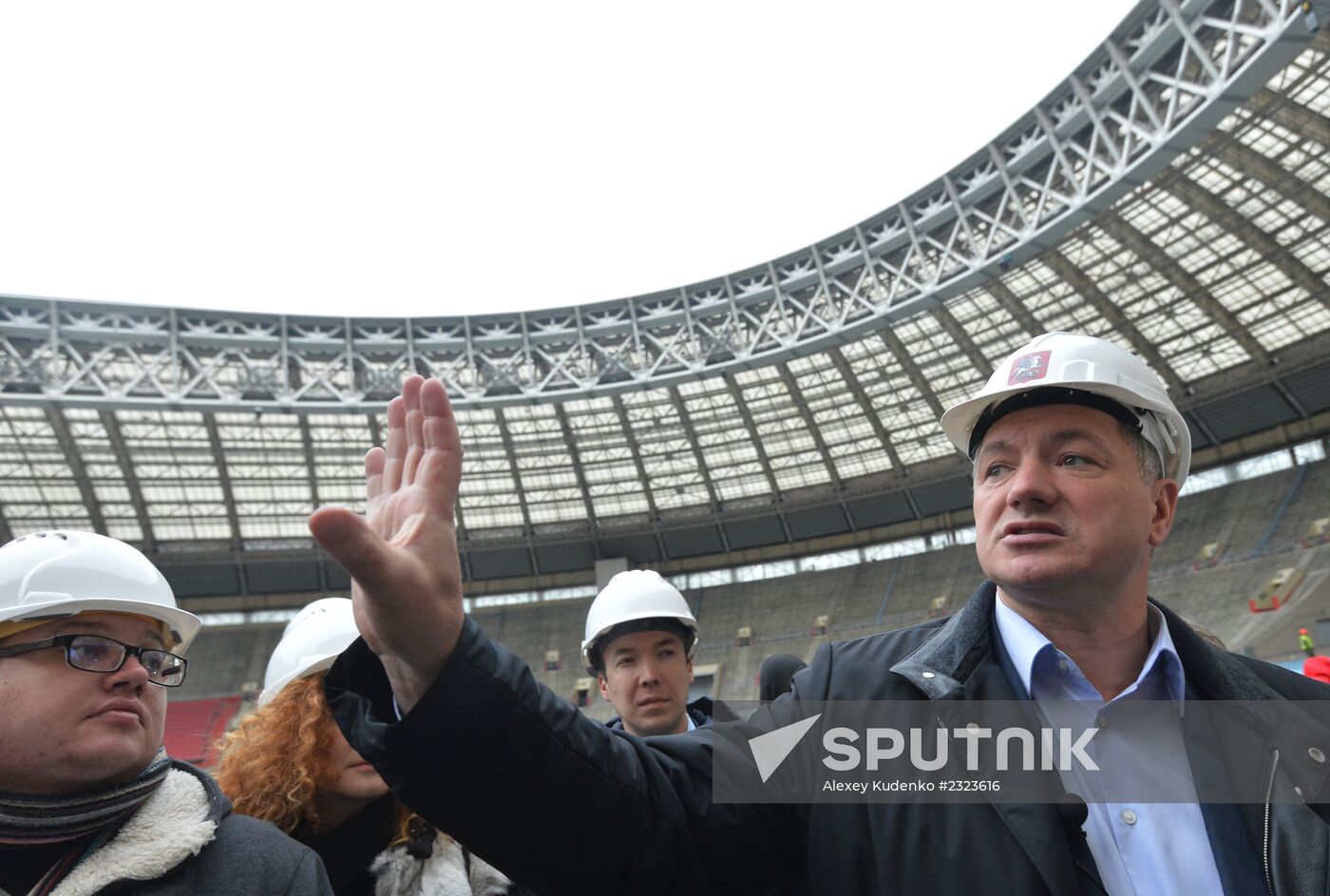 Renovation of Luzhniki stadium for 2018 football World Cup