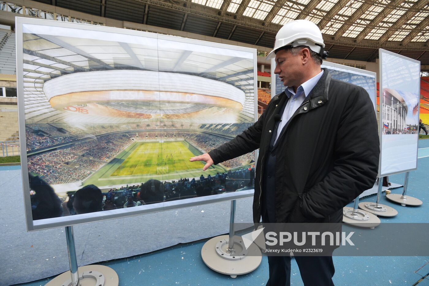 Renovation of Luzhniki stadium for 2018 football World Cup