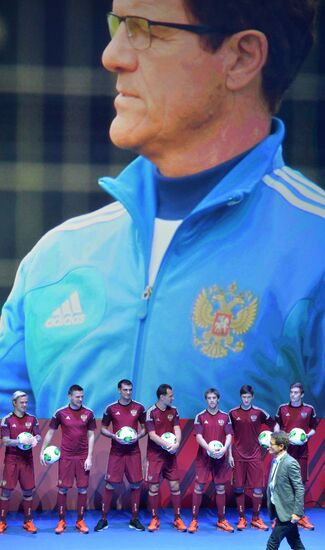 Presentation of Russia's world football championship uniform in 2014
