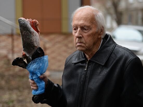 Siberian long-lived man prepares for Sochi 2014 Olympic torch relay