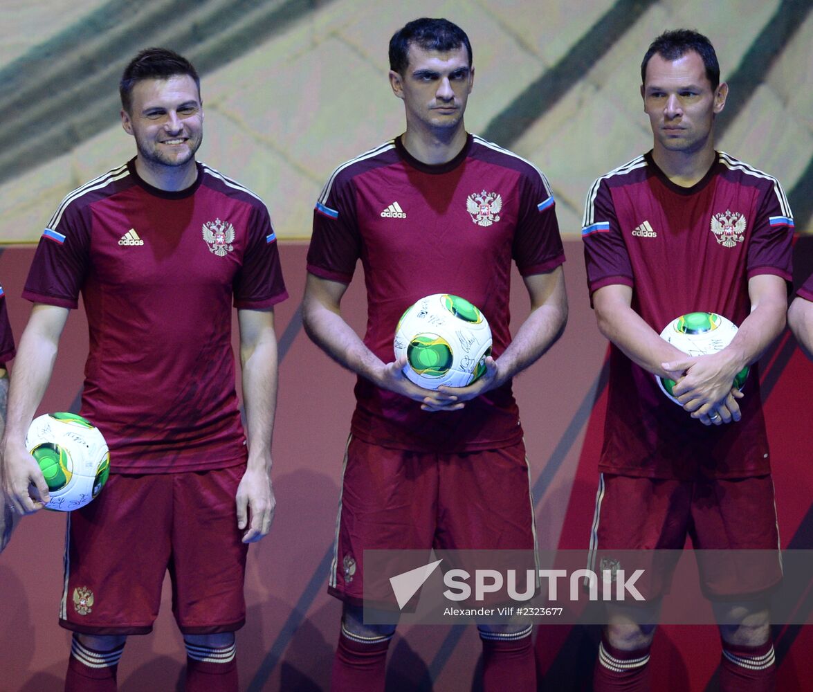 Presentation of Russia's uniform for 2014 FIFA World Cup