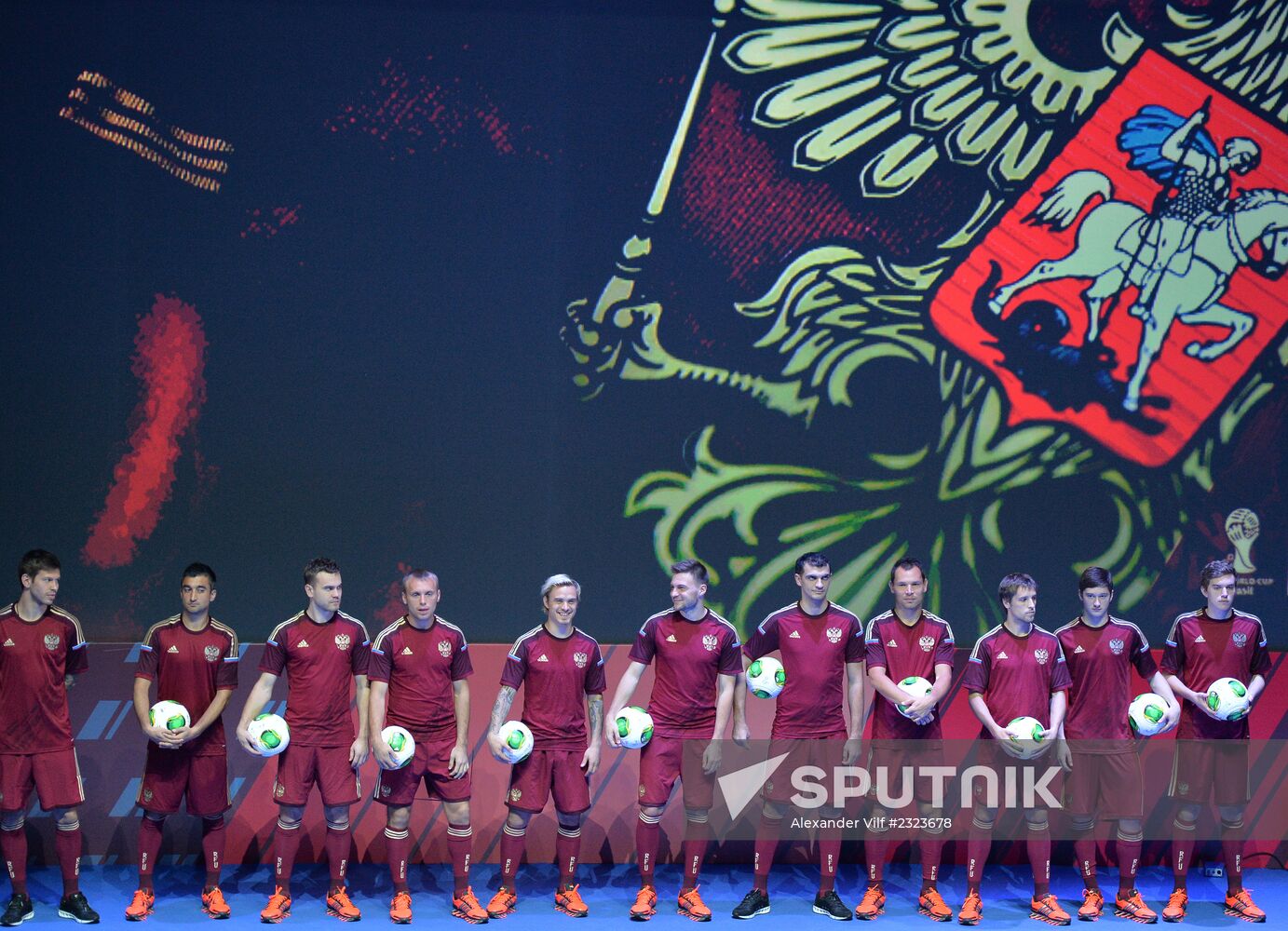 Presentation of Russia's uniform for 2014 FIFA World Cup