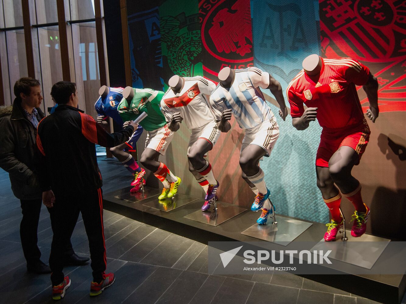 Presentation of Russia's world football championship uniform in 2014
