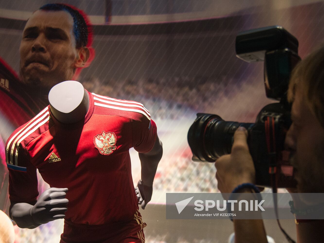 Presentation of Russia's world football championship uniform in 2014