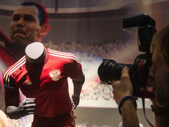 Presentation of Russia's world football championship uniform in 2014
