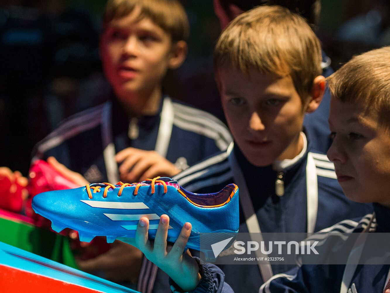 Presentation of Russia's world football championship uniform in 2014