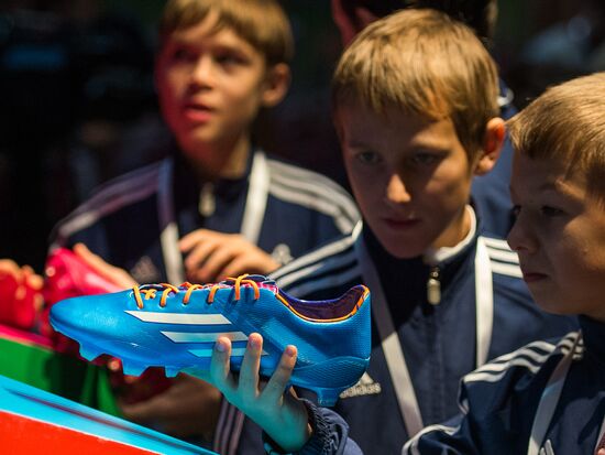 Presentation of Russia's world football championship uniform in 2014