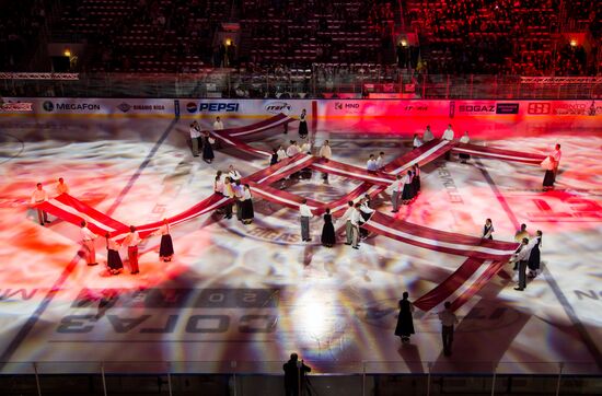 Kontinental Hockey League. Dynamo Riga vs. Yugra