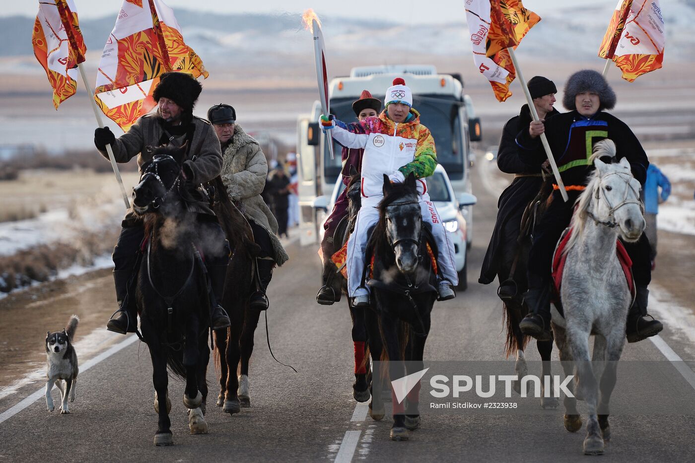 Olympic Torch Relay. Buryatia