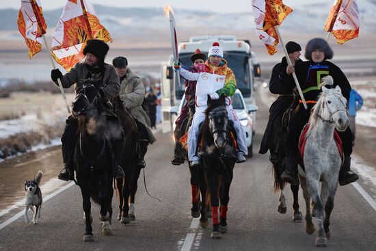 Olympic Torch Relay. Buryatia