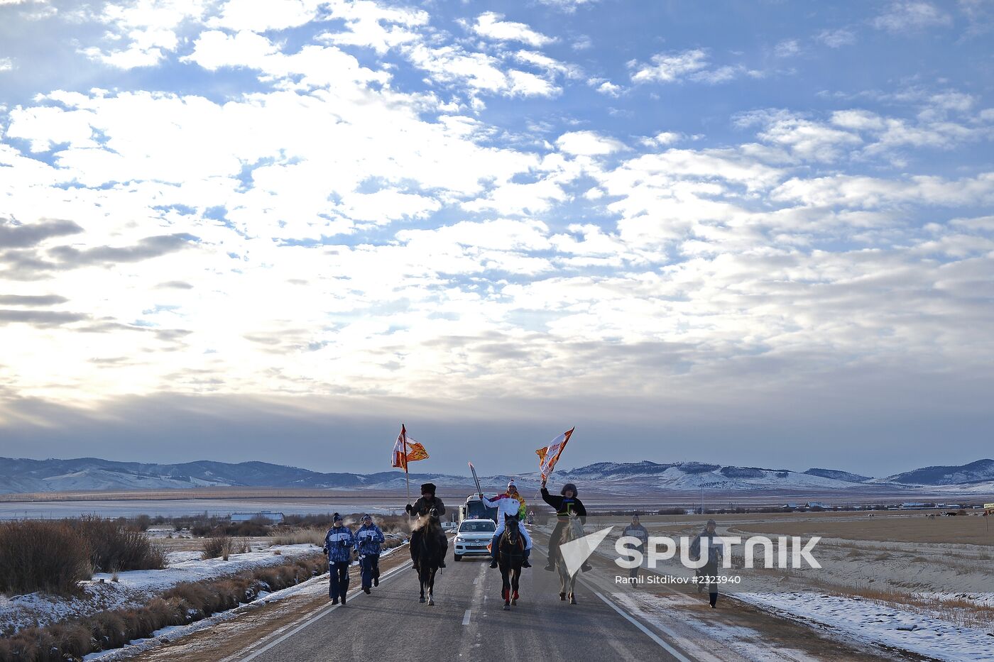 Olympic Torch Relay. Buryatia