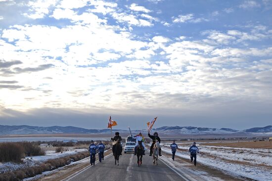 Olympic Torch Relay. Buryatia
