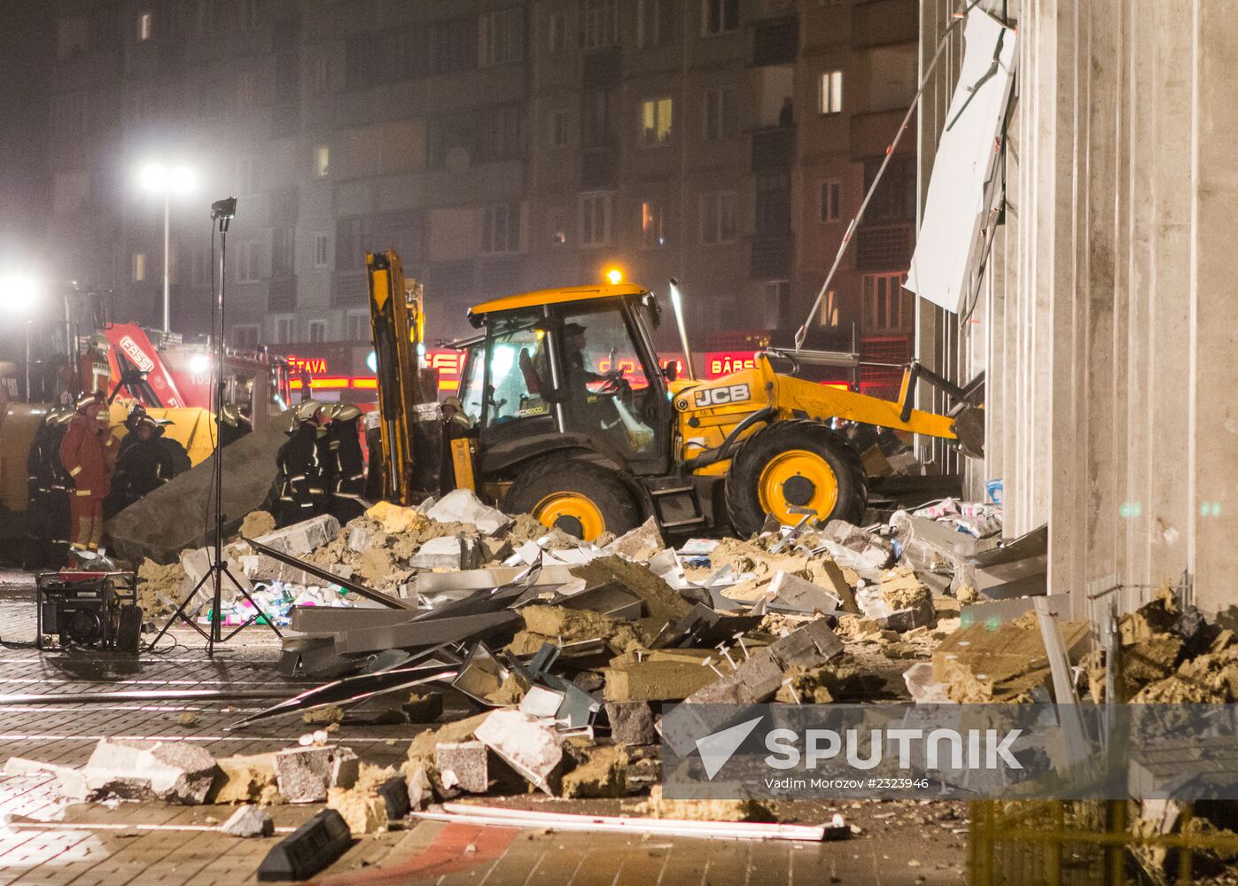 Riga supermarket foor collapse