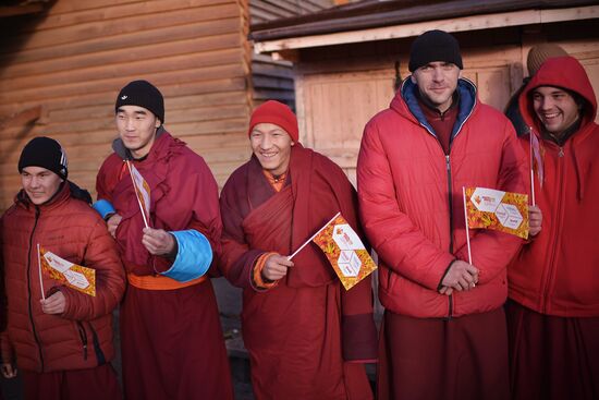 Olympic Torch Relay. Buryatia