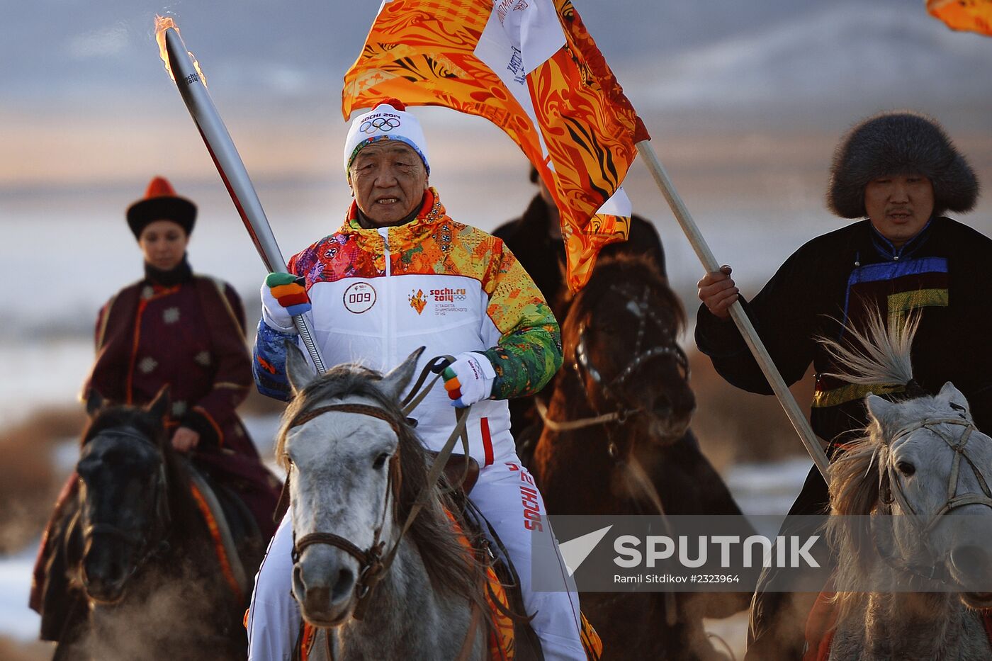 Olympic Torch Relay. Buryatia