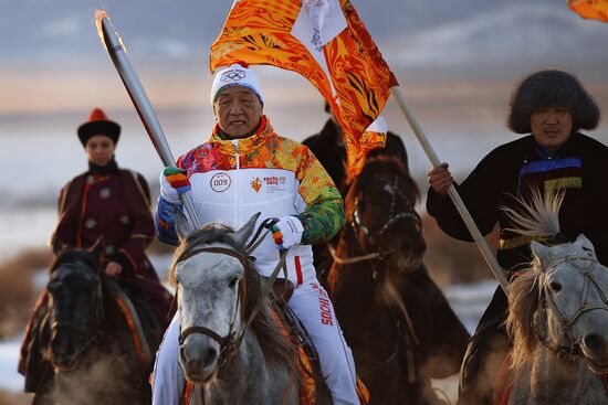 Olympic Torch Relay. Buryatia