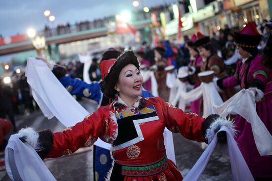Olympic Torch Relay. Buryatia