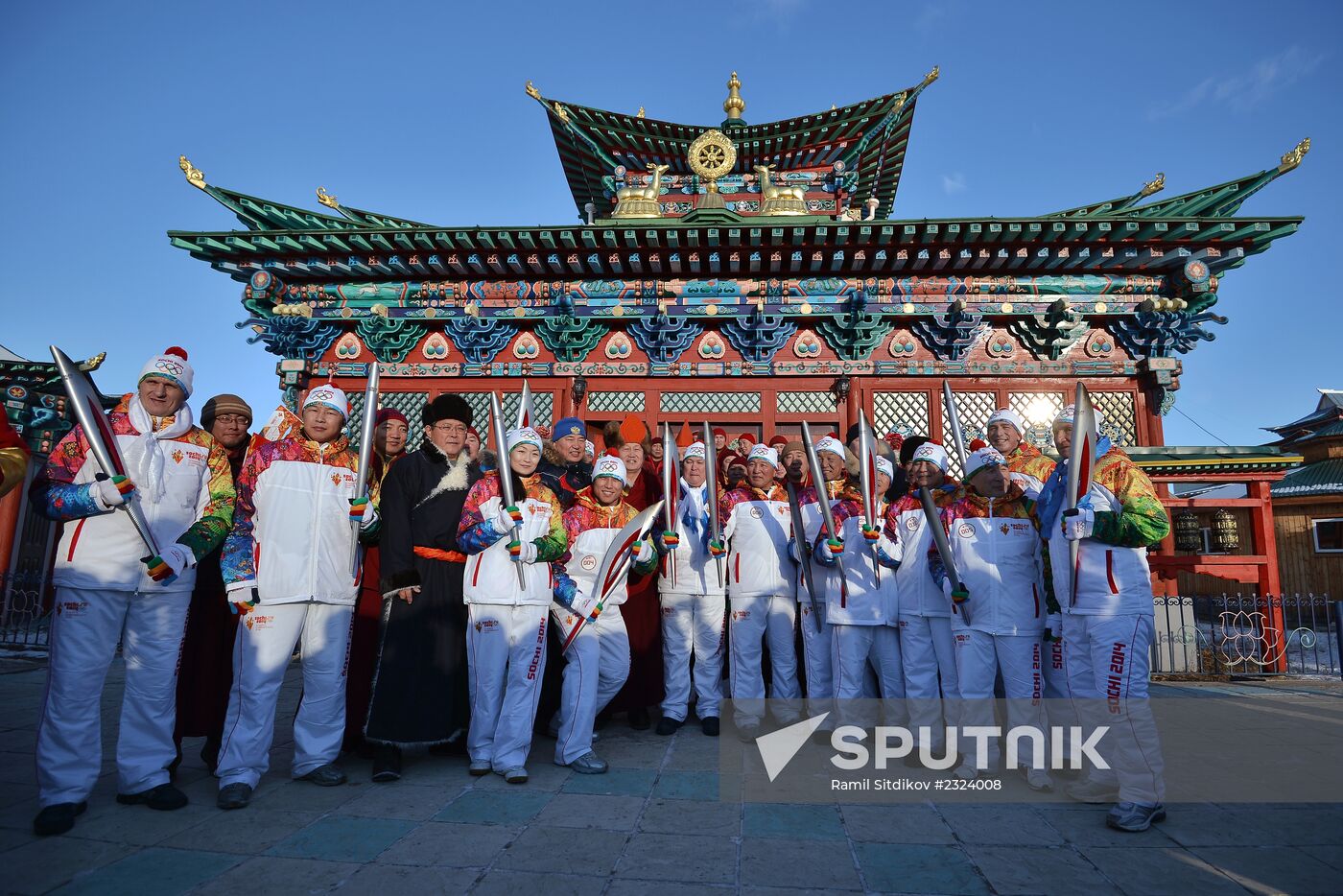 Olympic Torch Relay. Buryatia