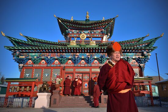 Olympic Torch Relay. Buryatia