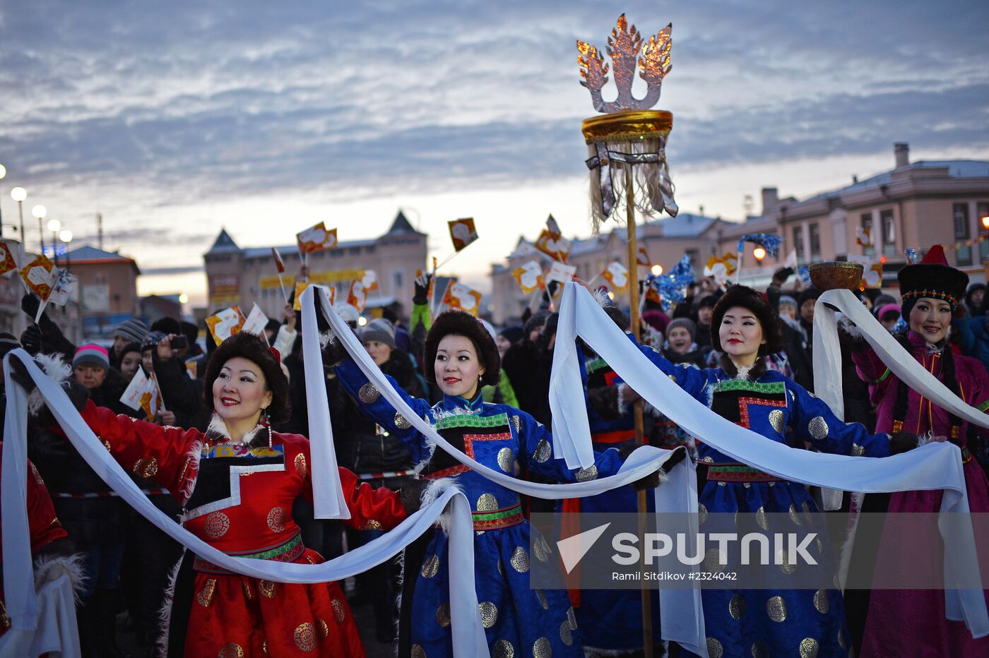 Olympic Torch Relay. Buryatia