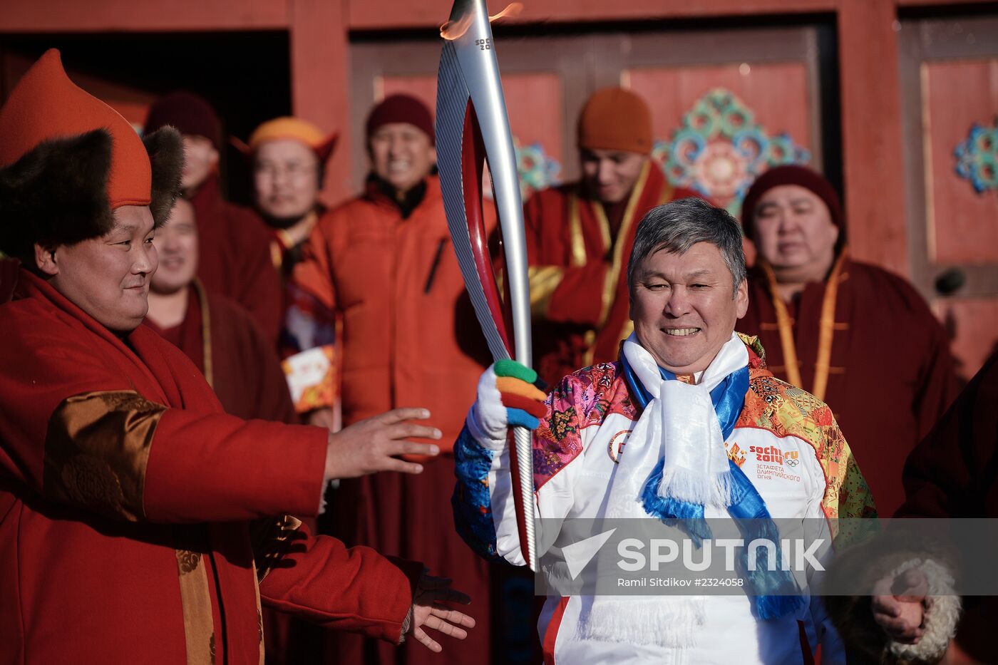 Olympic Torch Relay. Buryatia