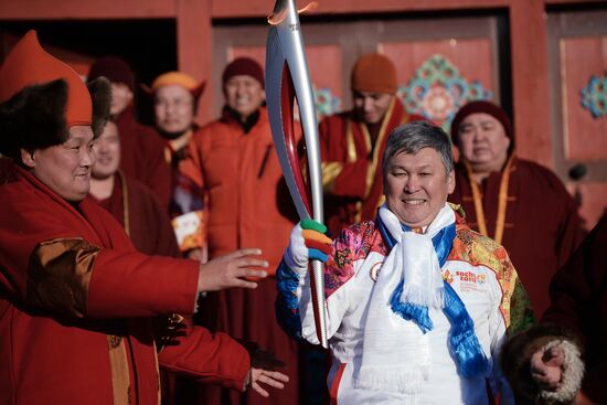 Olympic Torch Relay. Buryatia