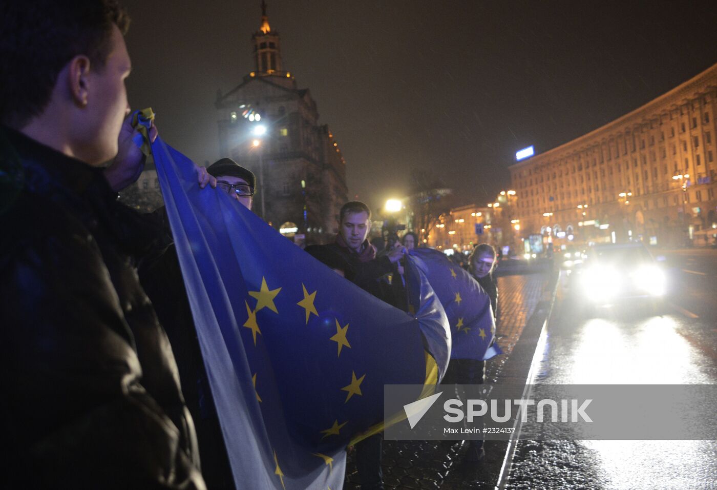 Campaign to support EU membership on Maidan