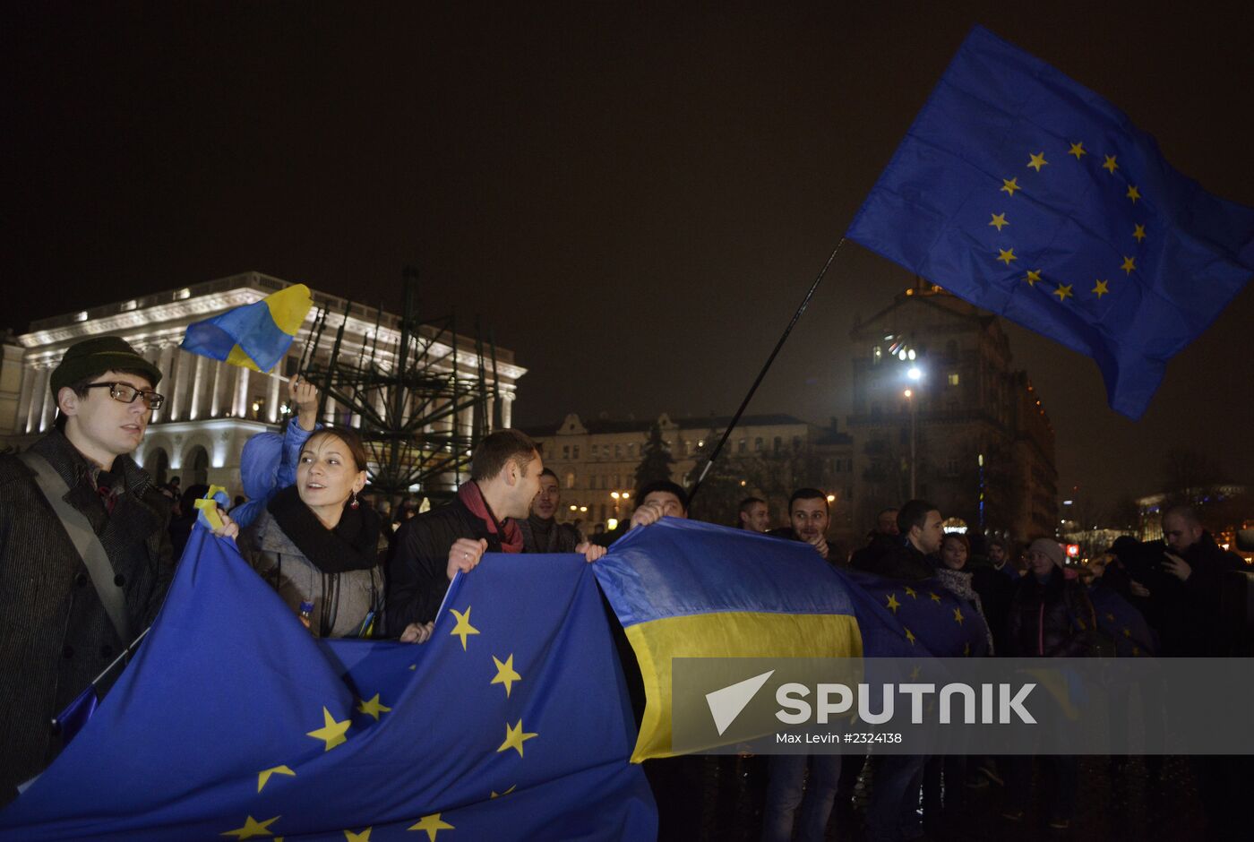 Campaign to support EU membership on Maidan