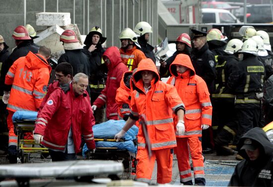 Riga supermarket foor collapse