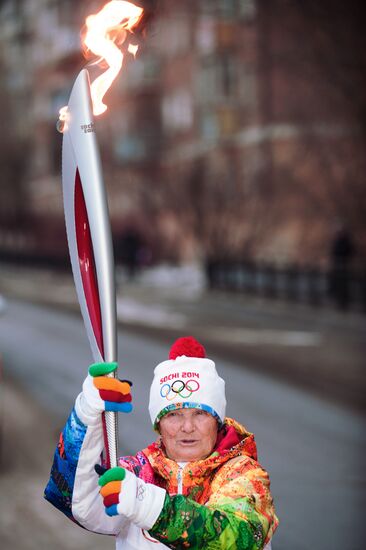 Olympic Torch Relay. Buryatia