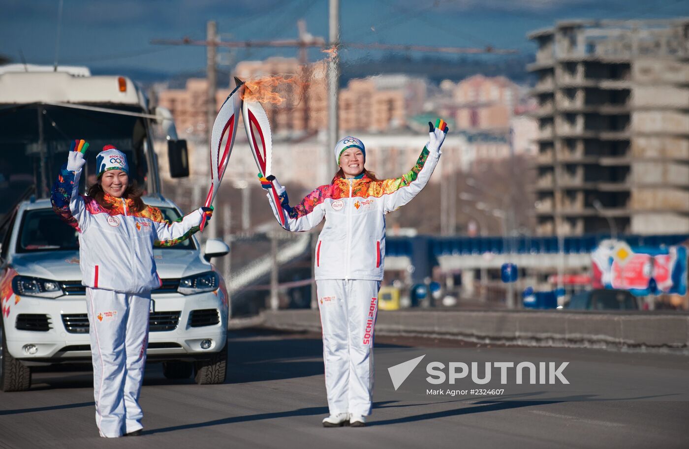 Olympic Torch Relay. Buryatia
