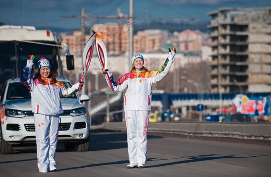 Olympic Torch Relay. Buryatia