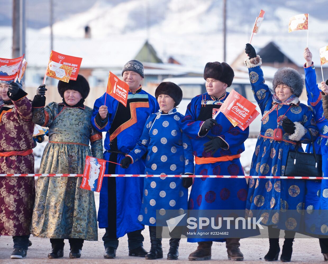 Olympic Torch Relay. Buryatia