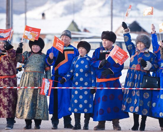 Olympic Torch Relay. Buryatia