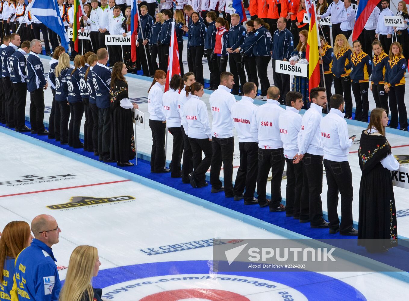 European Curling Championships 2013. Day One