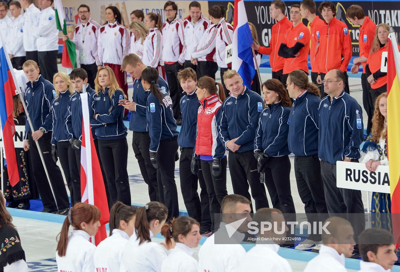 European Curling Championships 2013. Day One