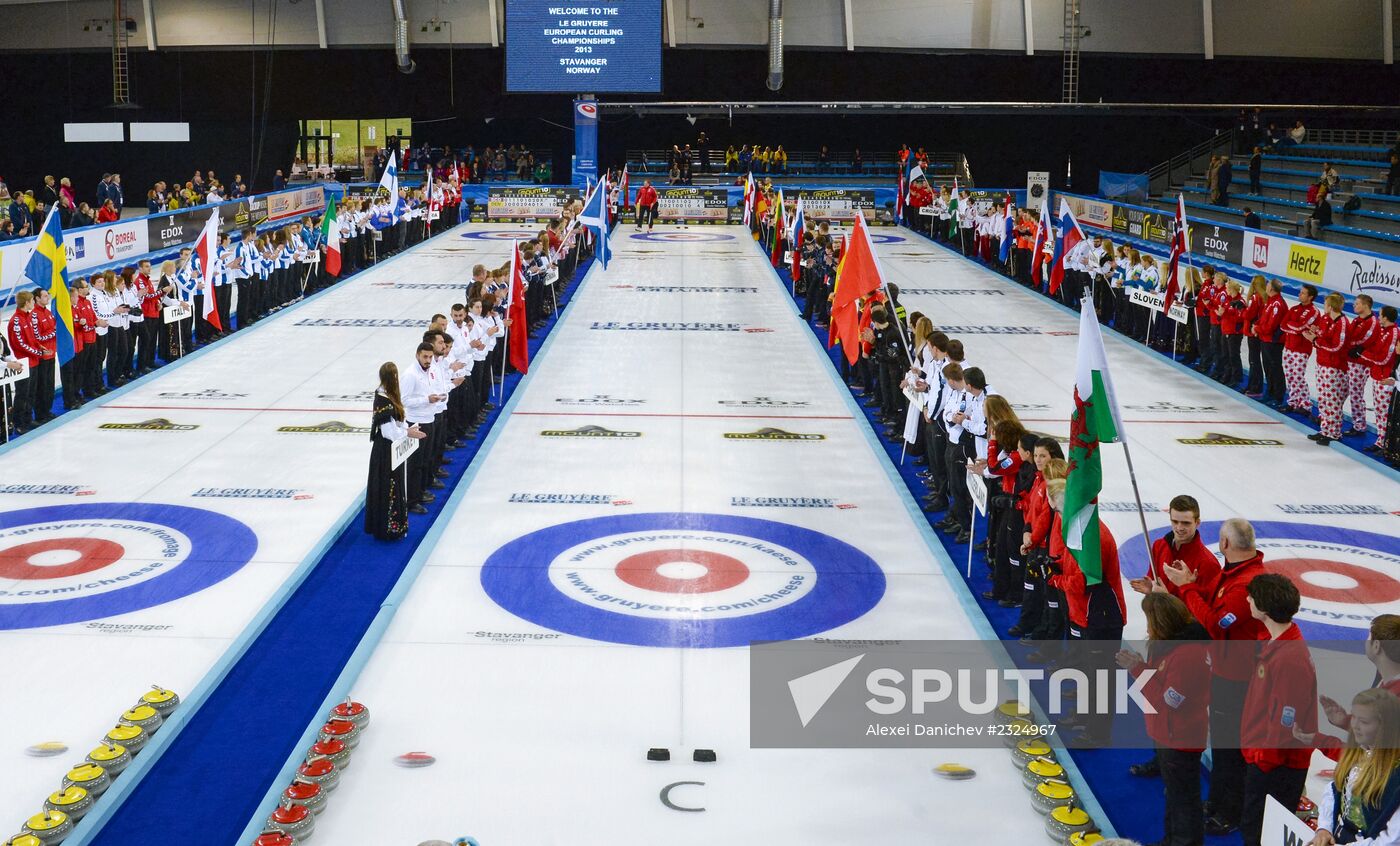 European Curling Championships 2013. Day One